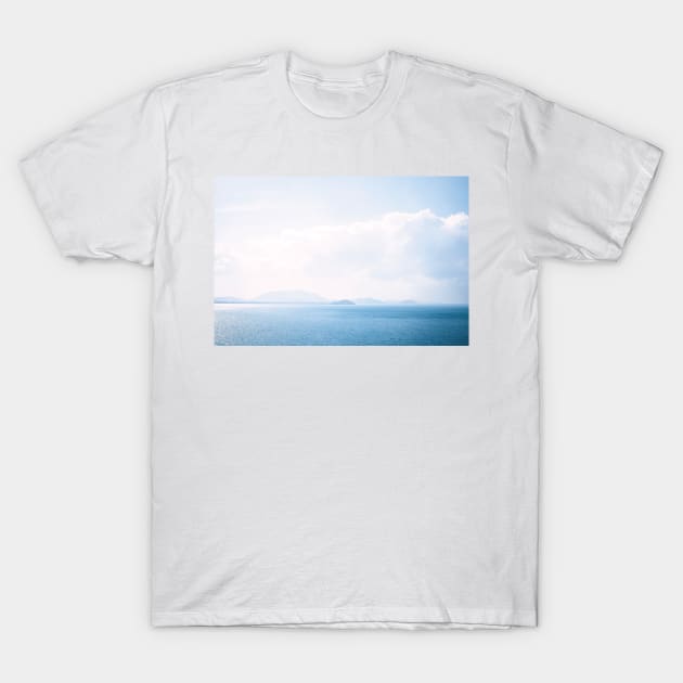 Calm blue ocean T-Shirt by snowshade